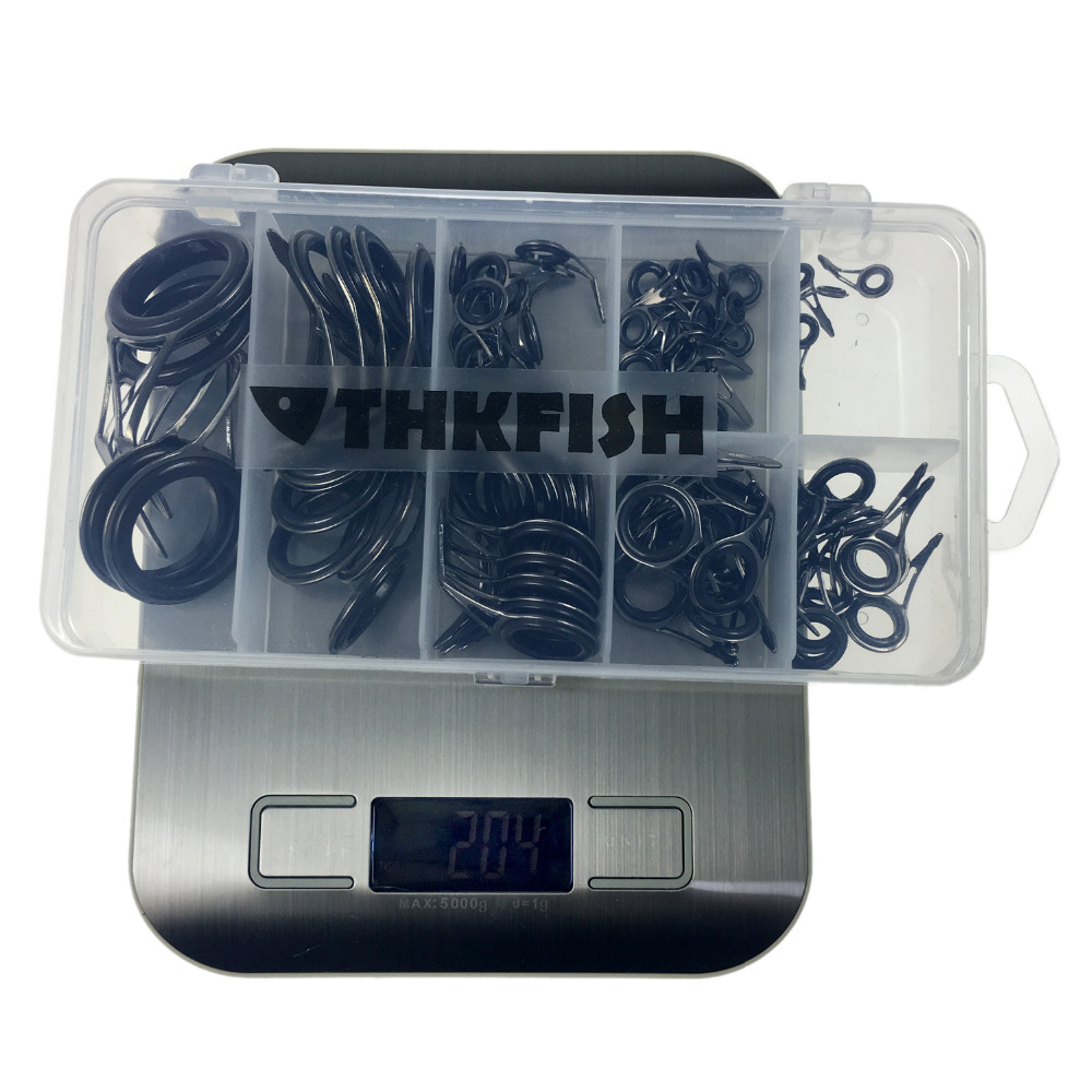 THKFISH 75pcs Fishing Rod Guid - Fishing Rod Guide Replacement recension och pris